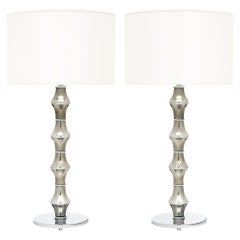 Murano Glass Chrome Lamps