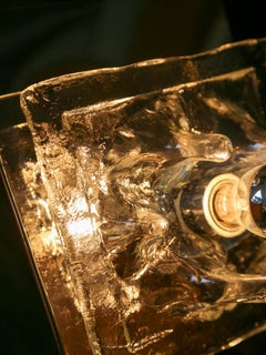 Murano Glass & Chrome Table Lamp by Toni Zuccheri for Vearte 1960s