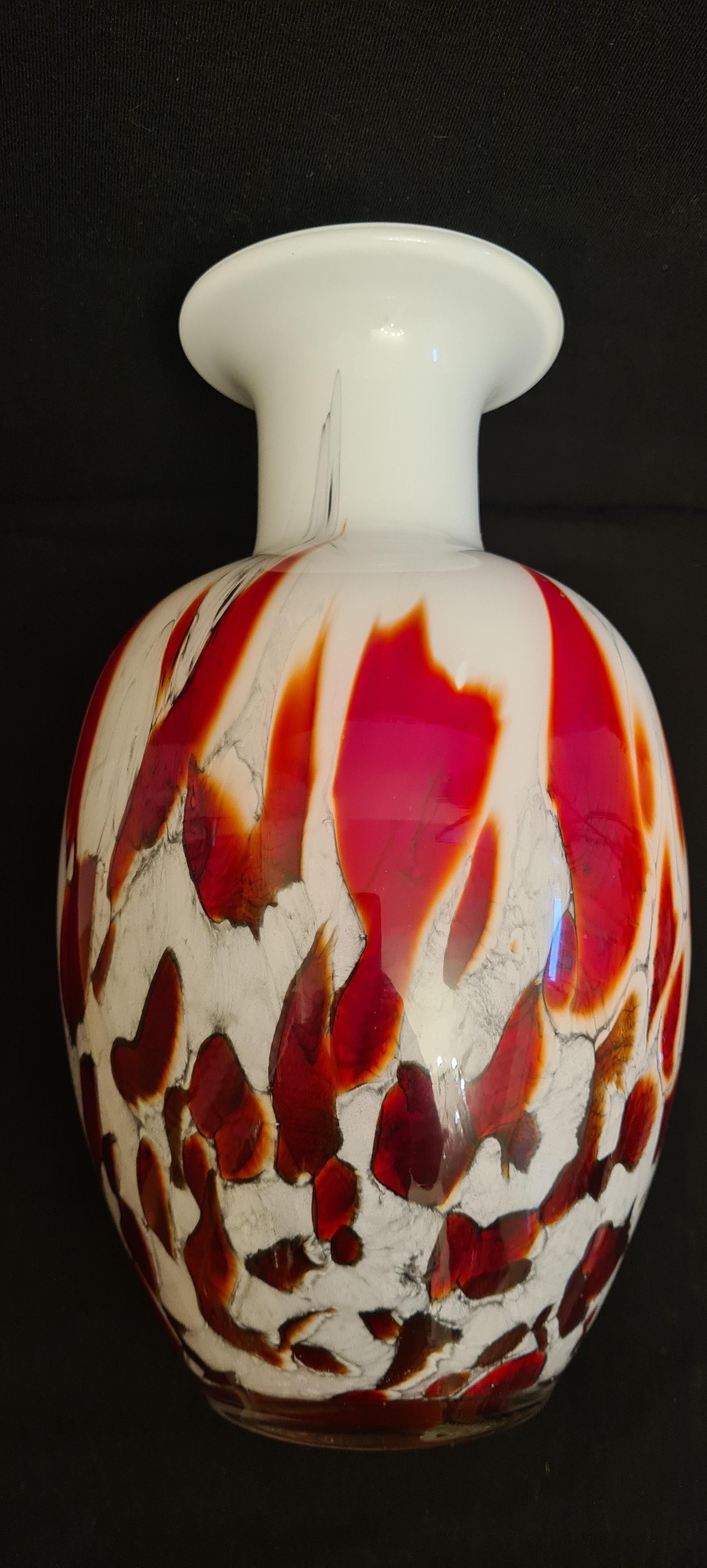 Italiano Vaso Cinesi in vetro di Murano, Carlo Moretti in vendita