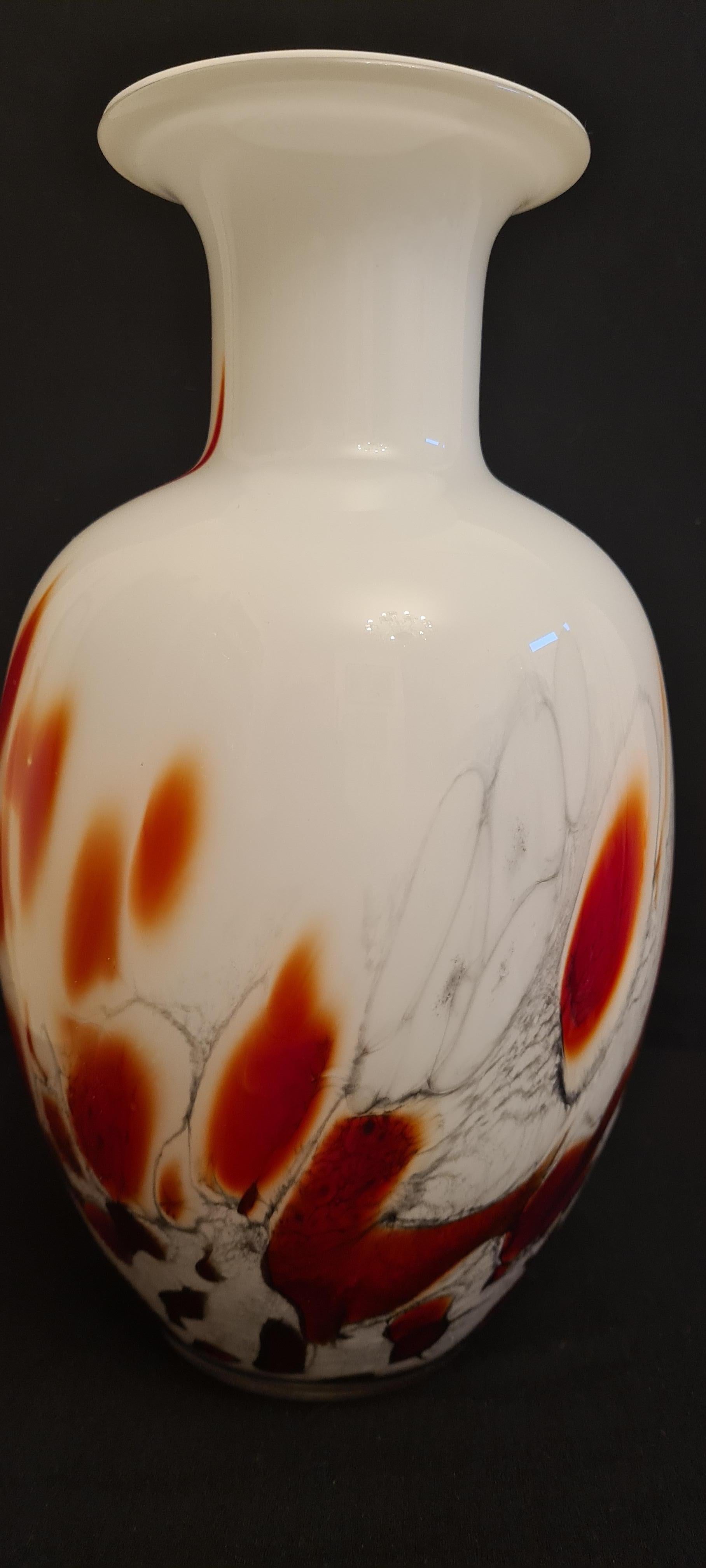 Fine XX secolo Vaso Cinesi in vetro di Murano, Carlo Moretti in vendita