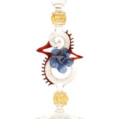 Murano Glass, Clear Gold and Color, 1970s