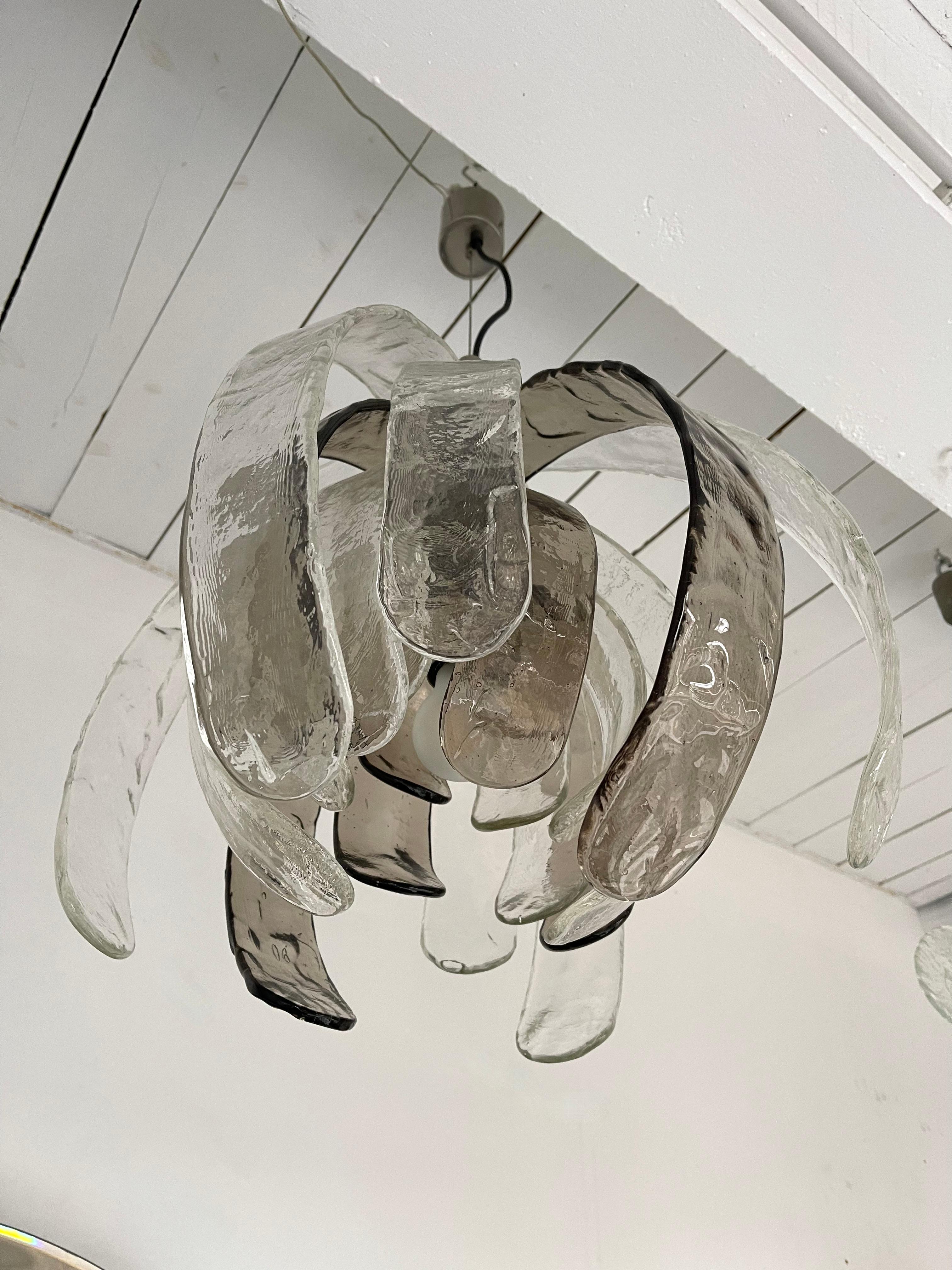 Murano Glass Artichoke Pendant Light by Carlo Nason for Mazzega, Italy, 1970s 5