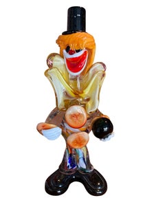 Murano glass clown figurine