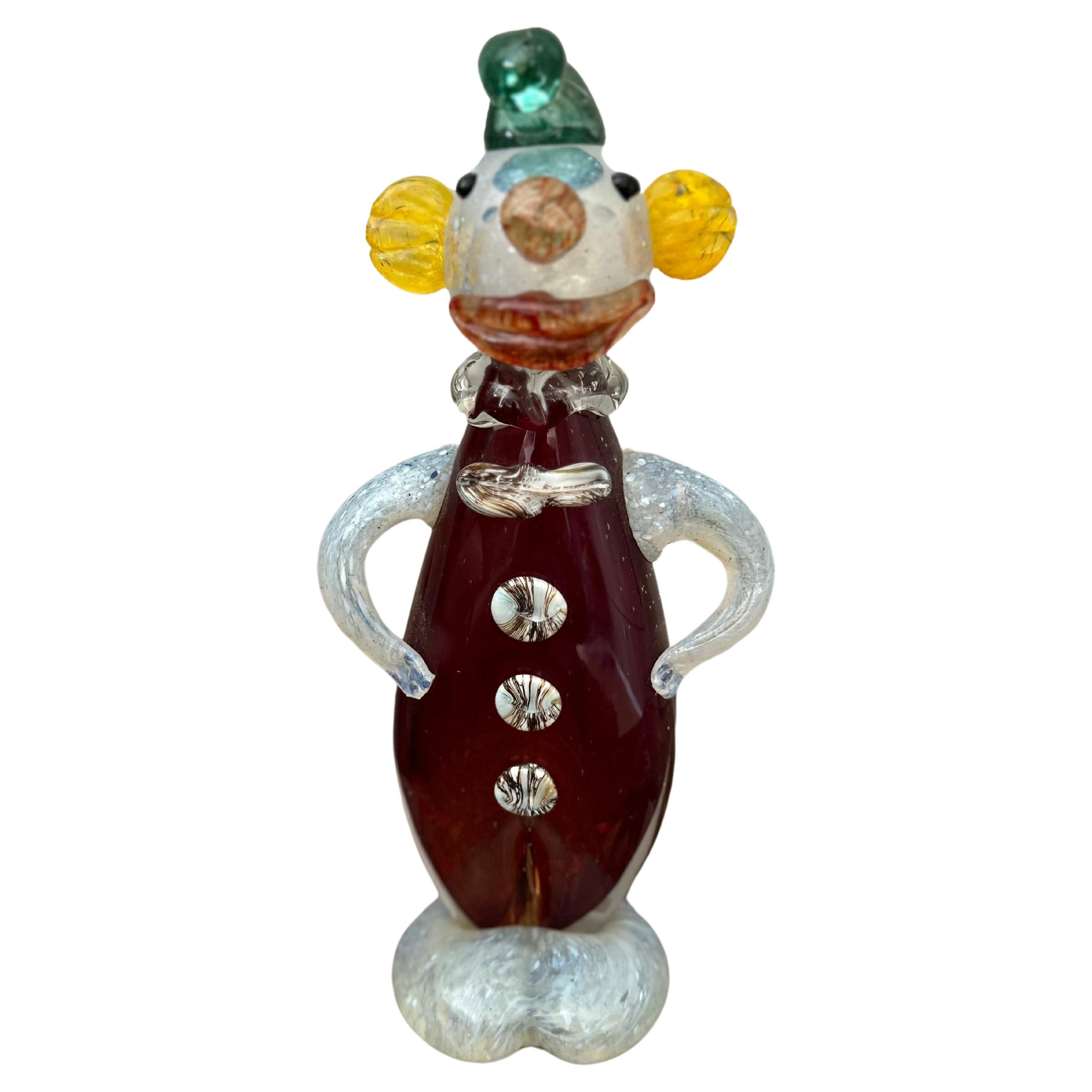 Murano Glass Clown  For Sale