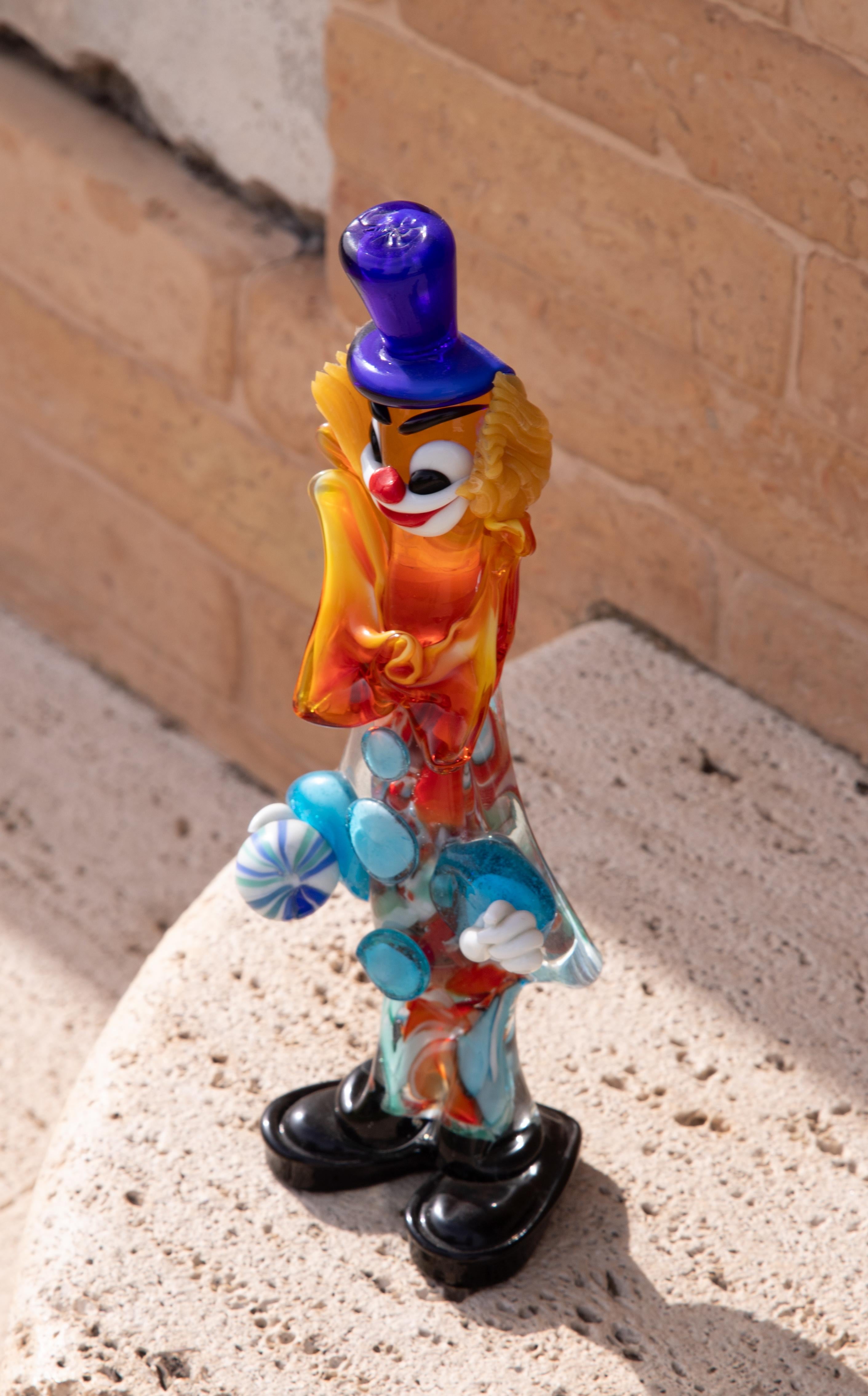 Murano Glass Clown Italy, 1950s For Sale 3