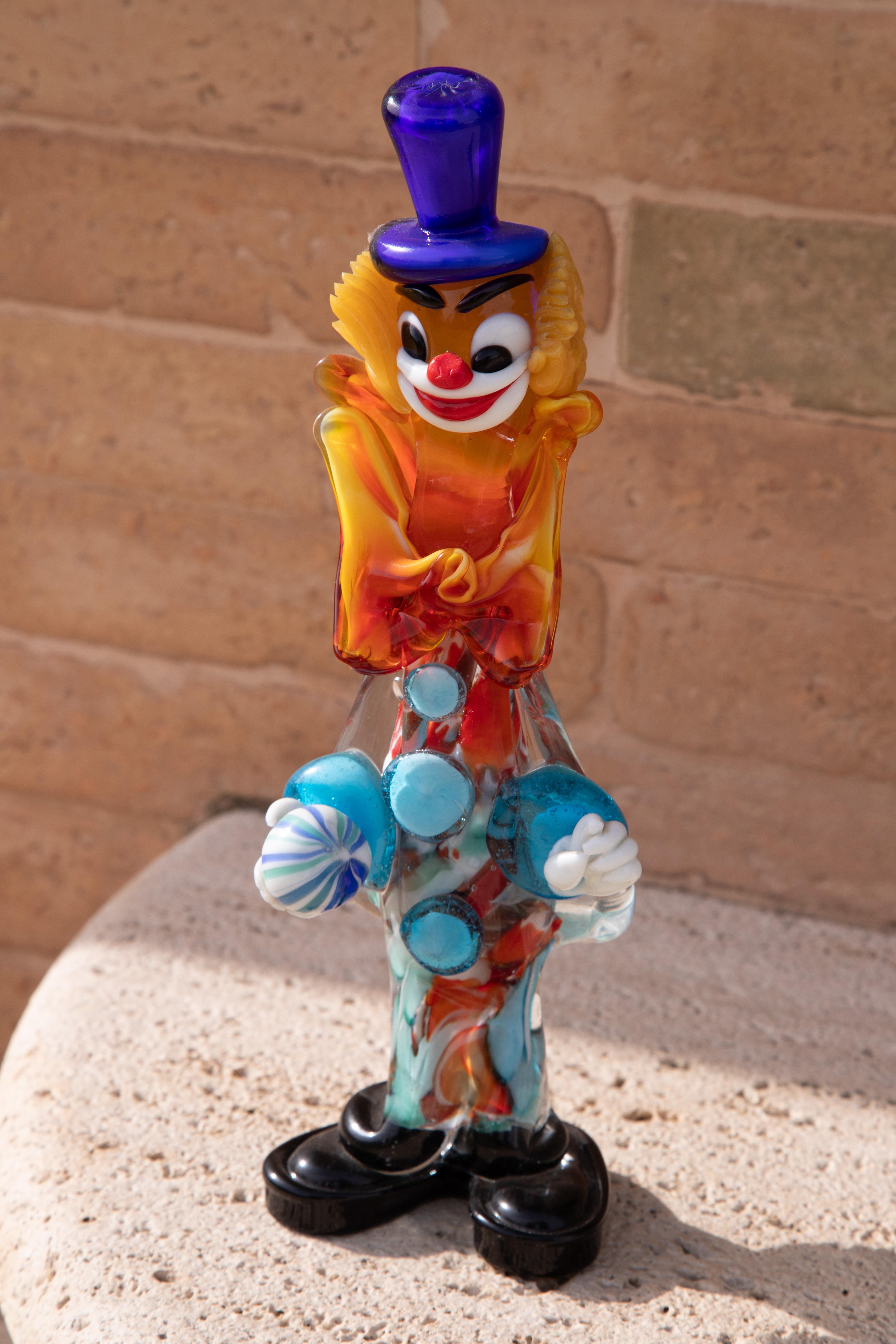 Murano Glass Clown Italy, 1950s For Sale 4