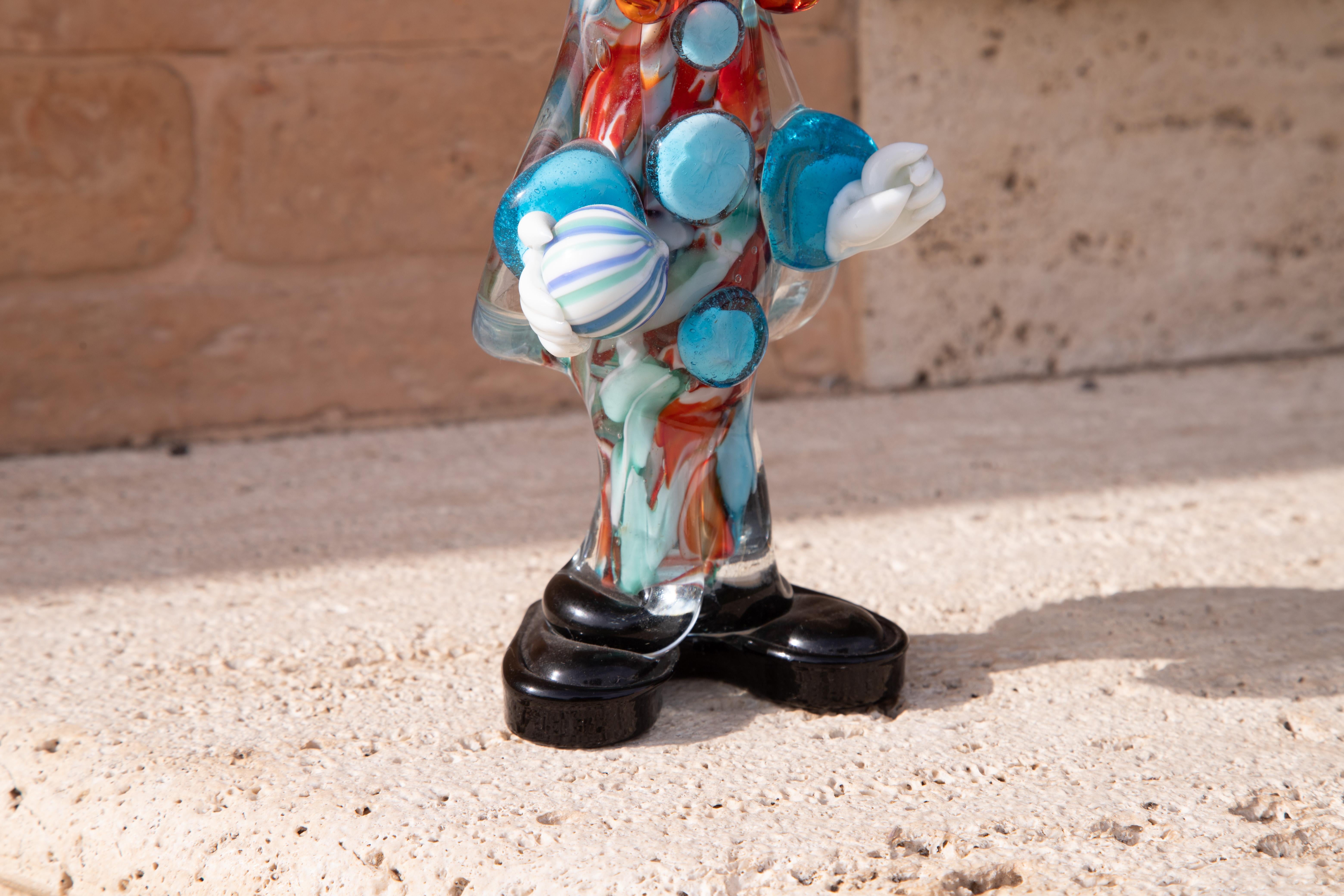 Murano Glass Clown Italy, 1950s For Sale 5