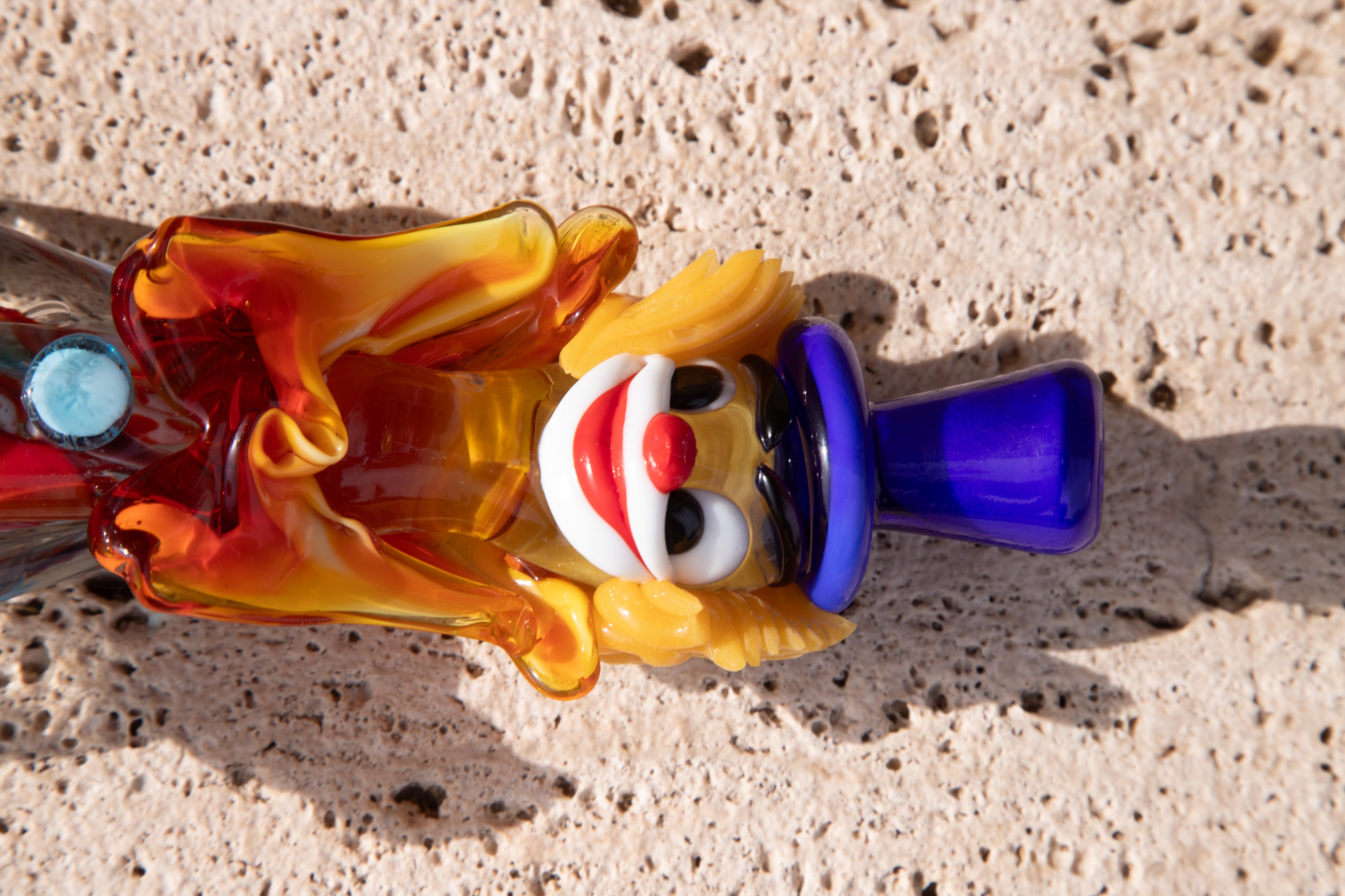 Murano Glass Clown Italy, 1950s For Sale 1