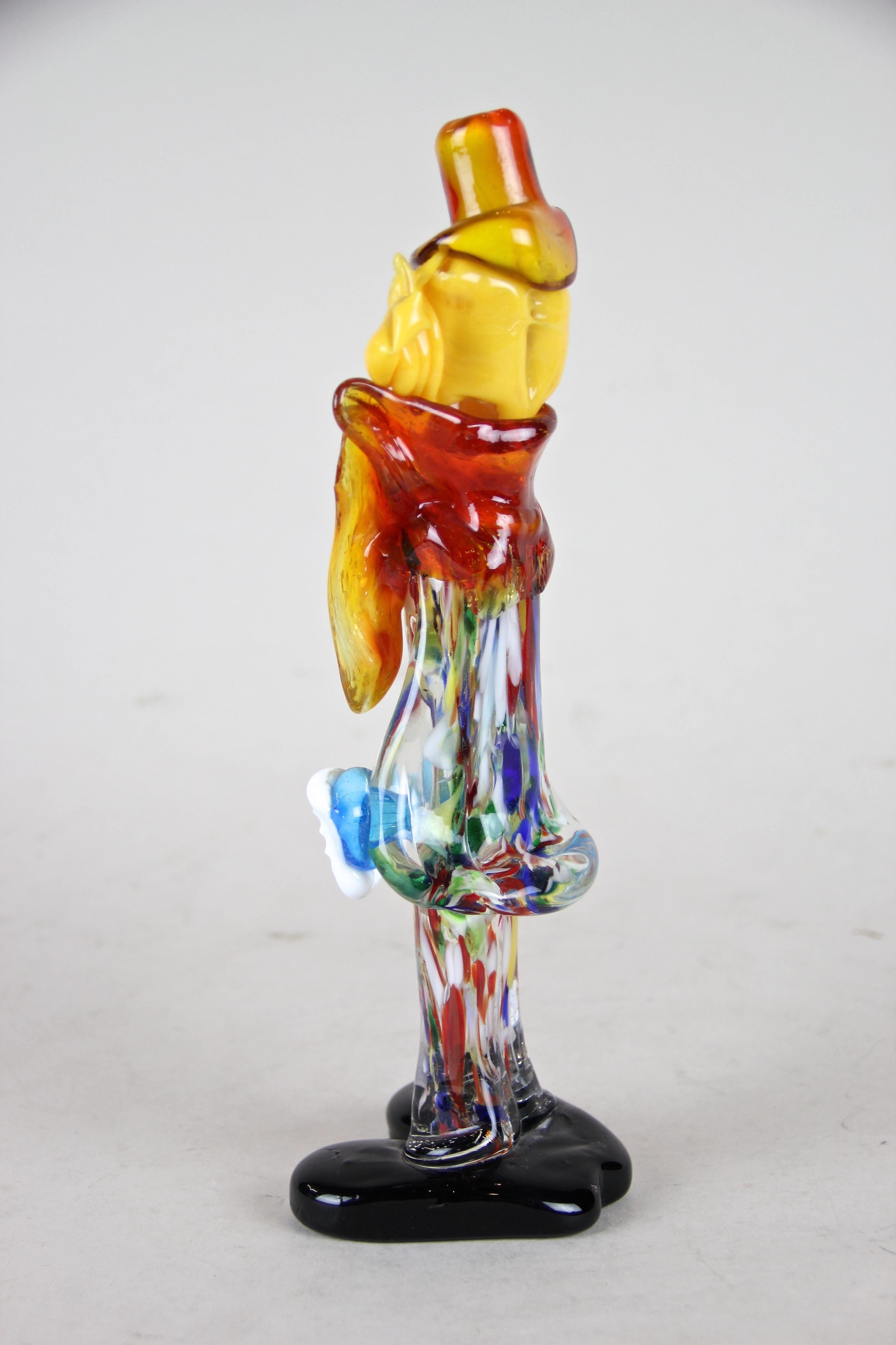 Clown en verre de Murano:: Italie:: vers 1950 Bon état à Lichtenberg, AT