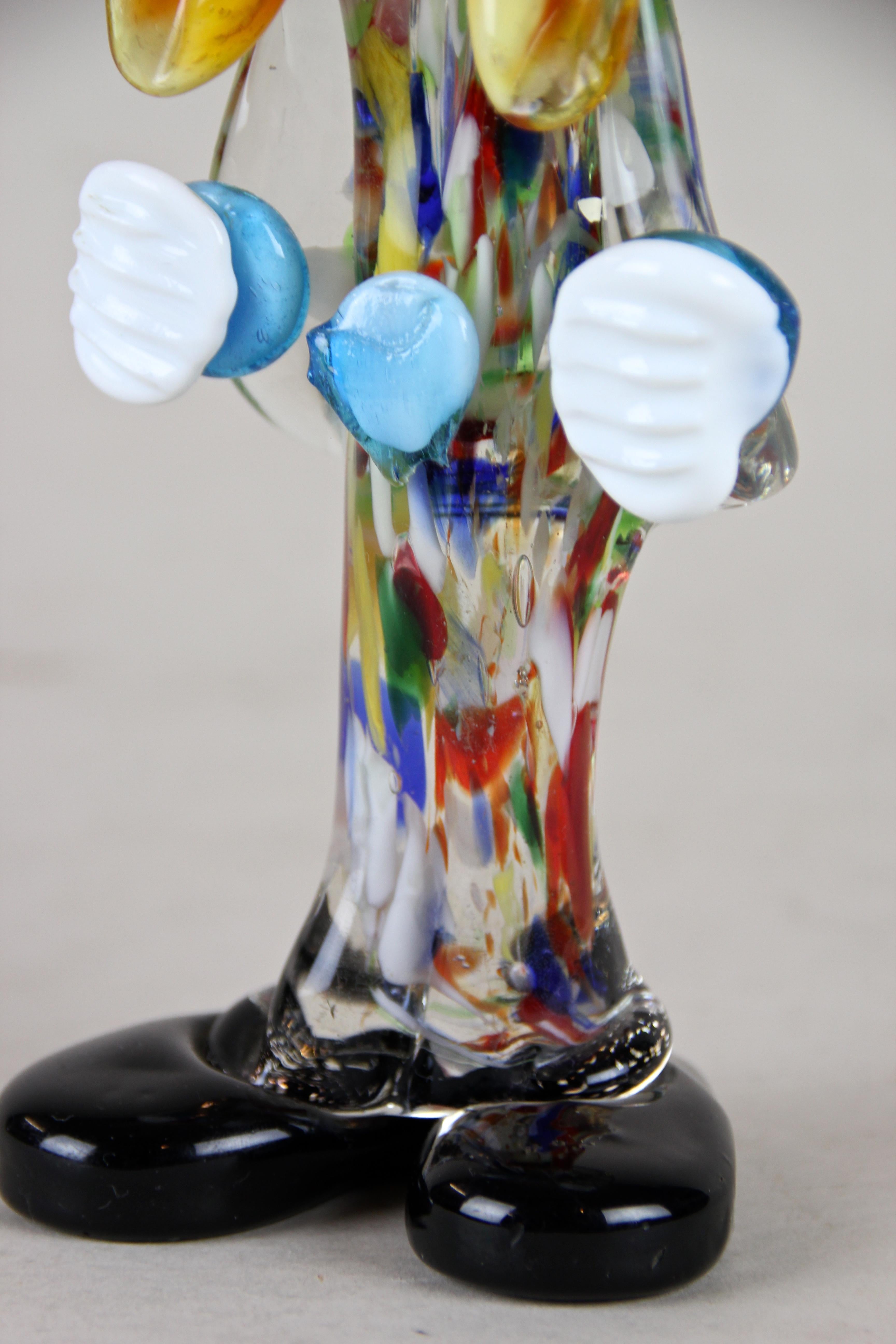 Murano Glass Clown, Italy, circa 1950 In Good Condition In Lichtenberg, AT