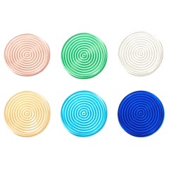 Murano Glass Coaster Set of Six