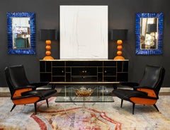 Murano Glass Cobalt Blue Mirrors