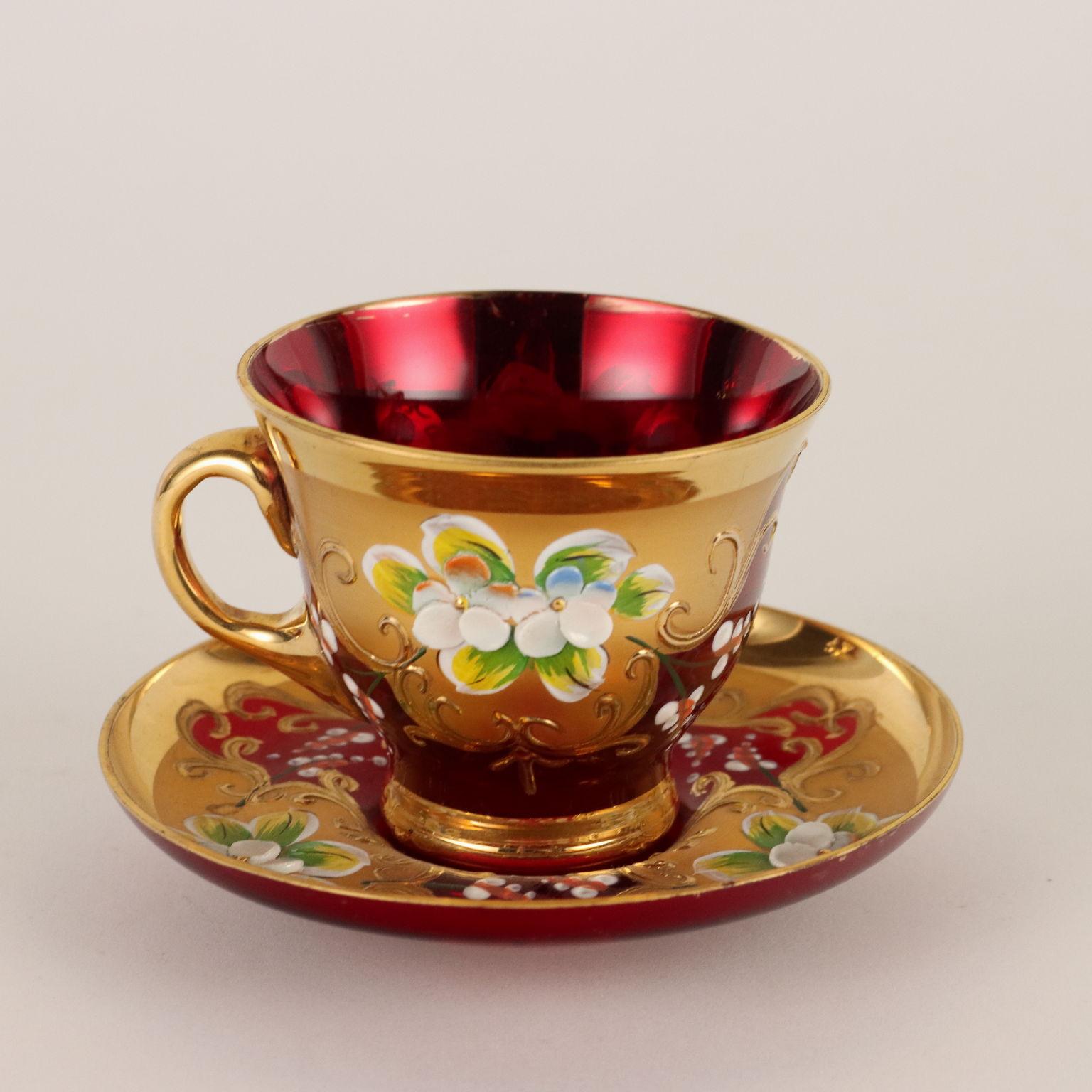 Murano Glass Coffee Service, 20th Century 3