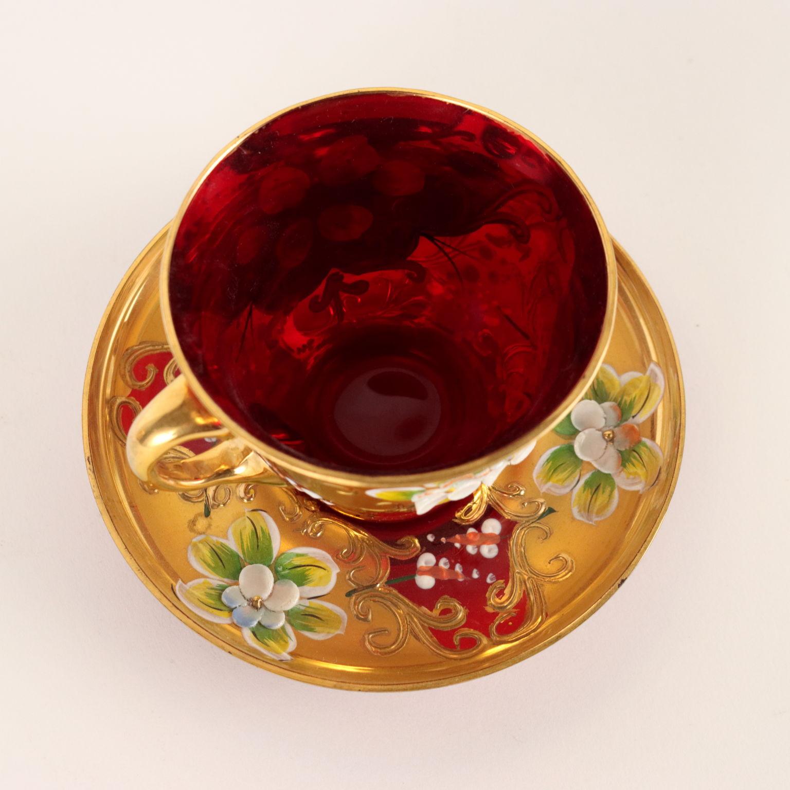 Murano Glass Coffee Service, 20th Century 4