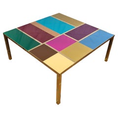Murano Glass Coffee Table with Brass trim Available justfurnituress designer