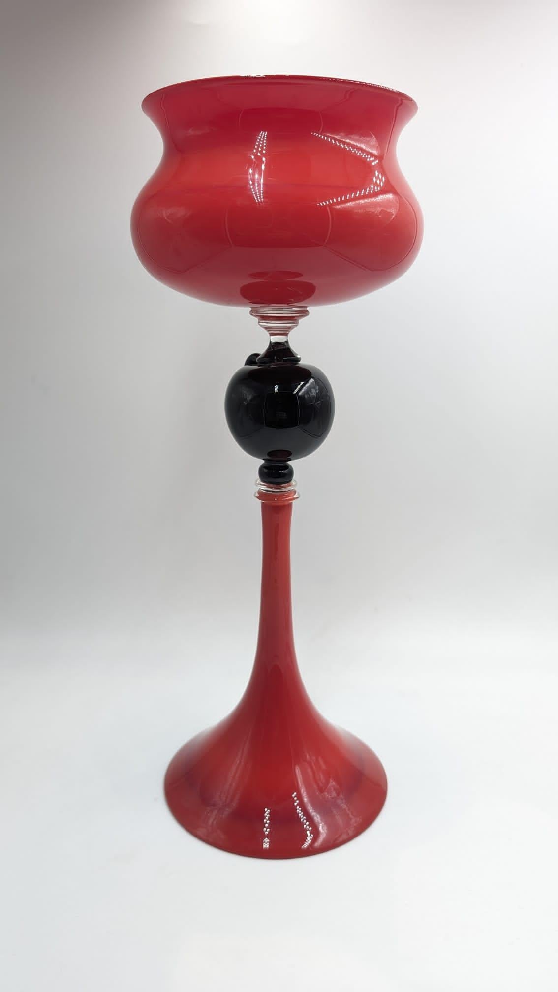 Vetro di Murano Compressa in vetro di Murano di colore rosso di Andrea Zilio in vendita