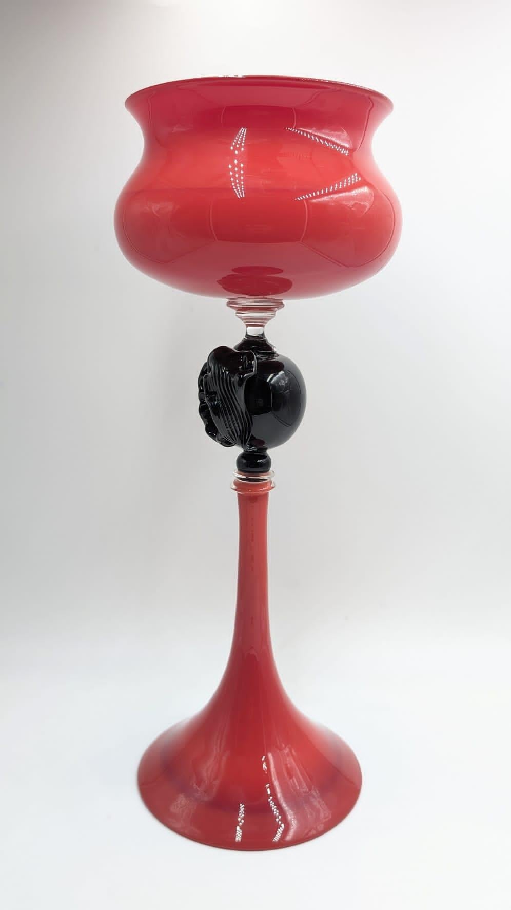 Compressa in vetro di Murano di colore rosso di Andrea Zilio in vendita 1