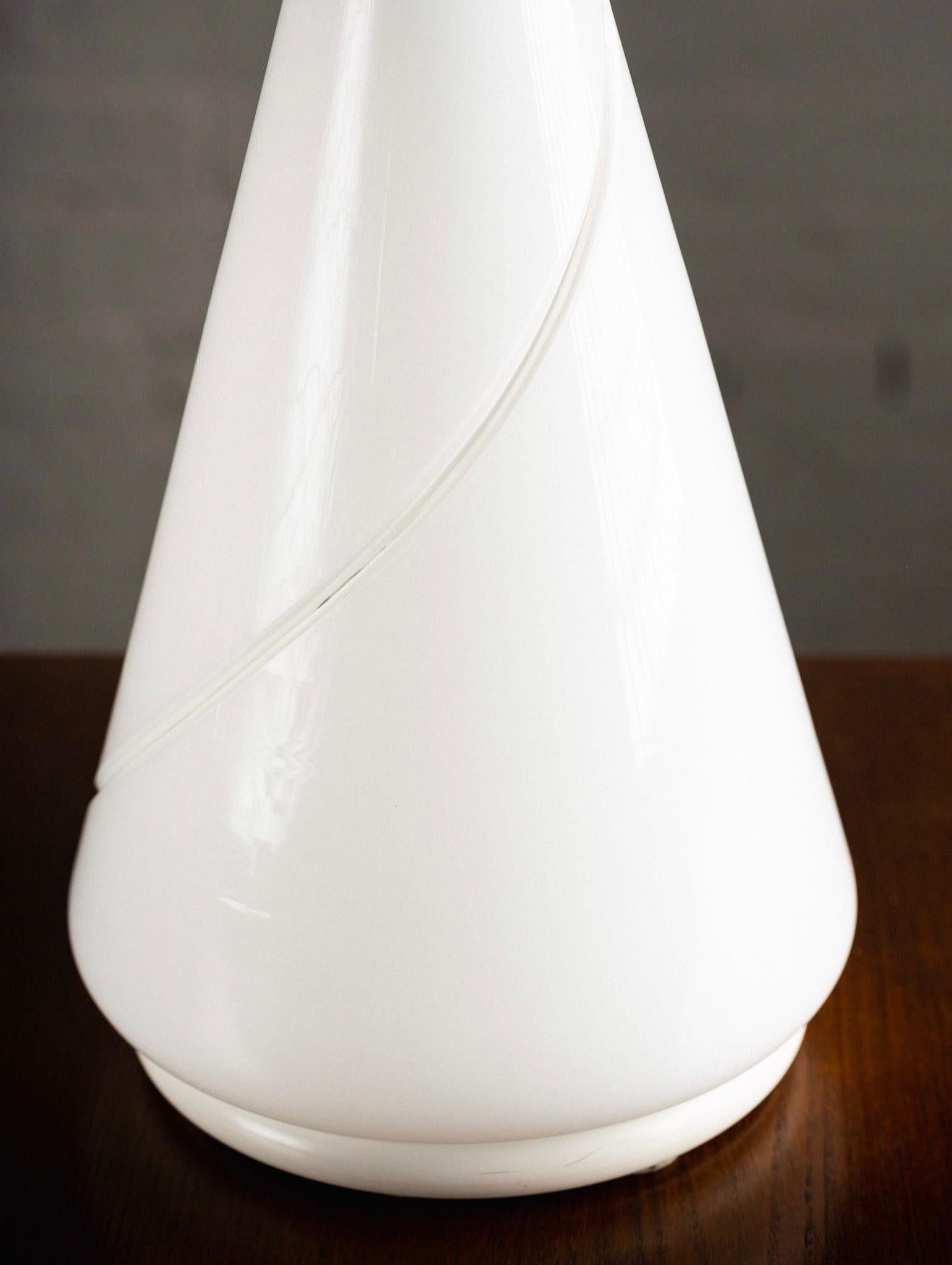 Italian Murano Glass Cone Lamp by Res De Majo, for De Majo Luce For Sale