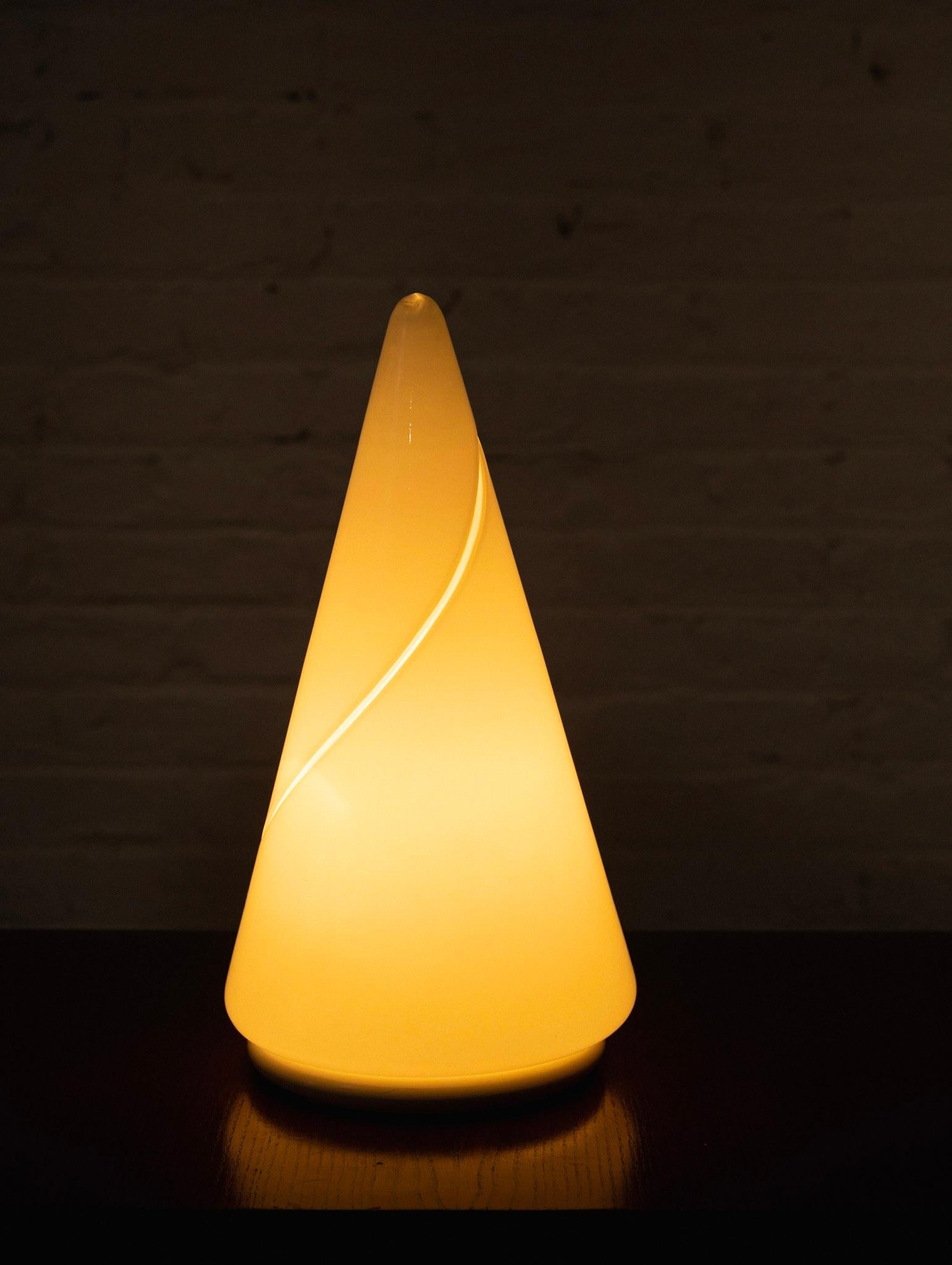 Murano Glass Cone Lamp by Res De Majo, for De Majo Luce For Sale 1