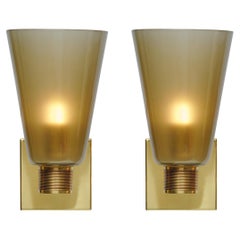 Murano Glass Cone Sconces