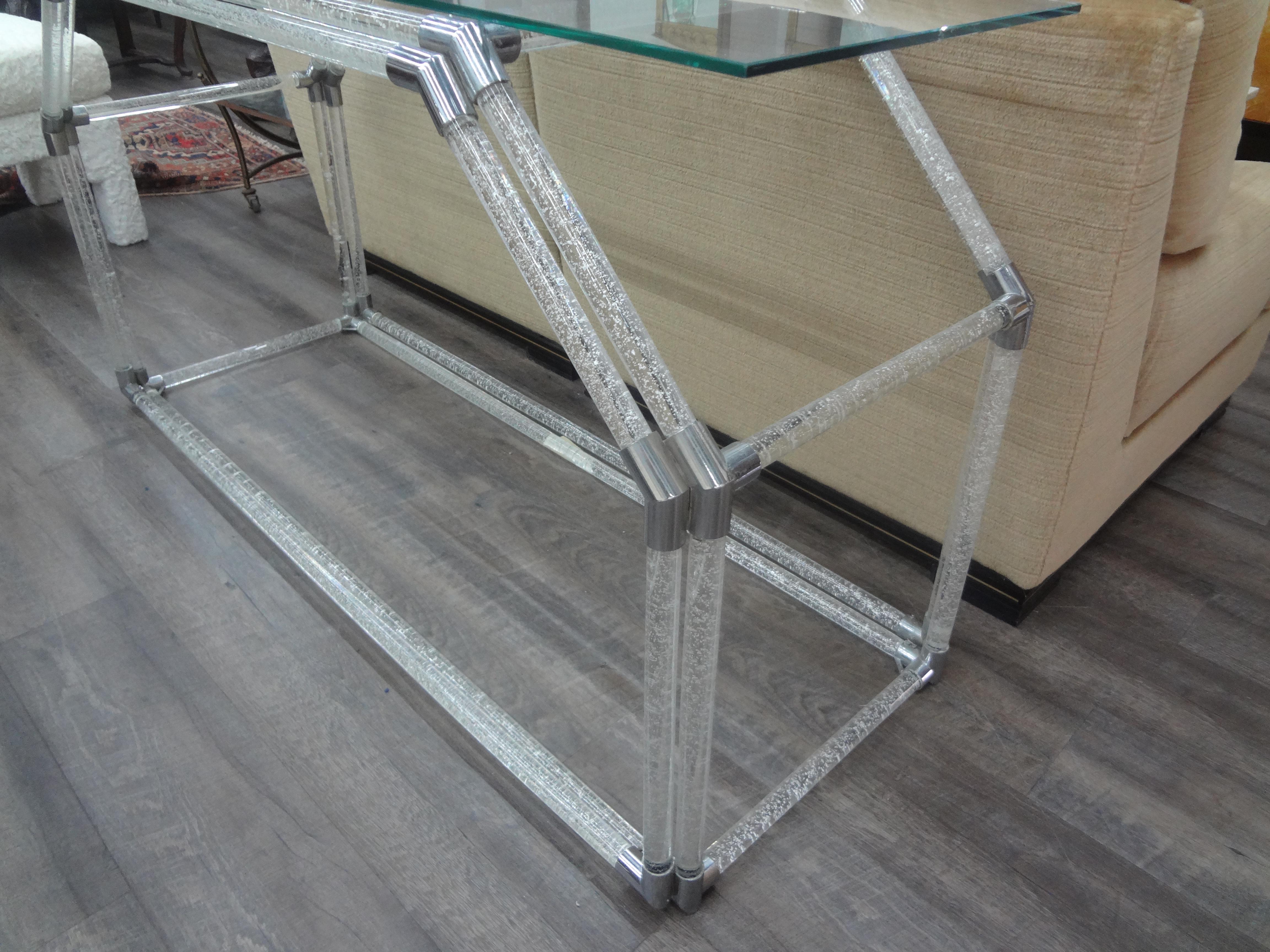 Table console en verre Murano By Seguso en vente 1