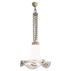 Murano Glass Contemporary Modern Hand blown Swirling Pendant