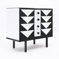 Mid-Century Modern Chest of Drawers, Murano Glass & Steel, Italy, 1960