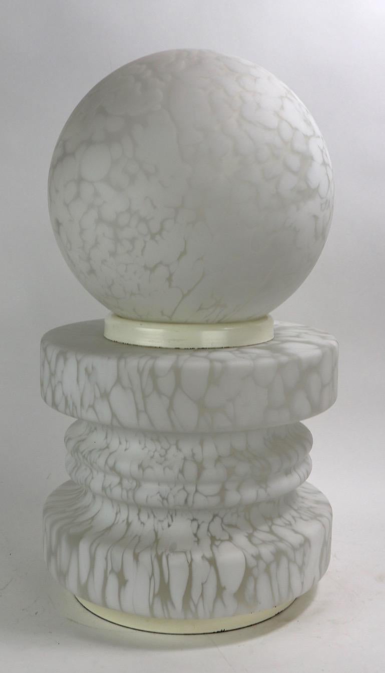 Italian Murano Glass Cumulus Pawn Lamp by Mazzega attributed to Carlo Nason