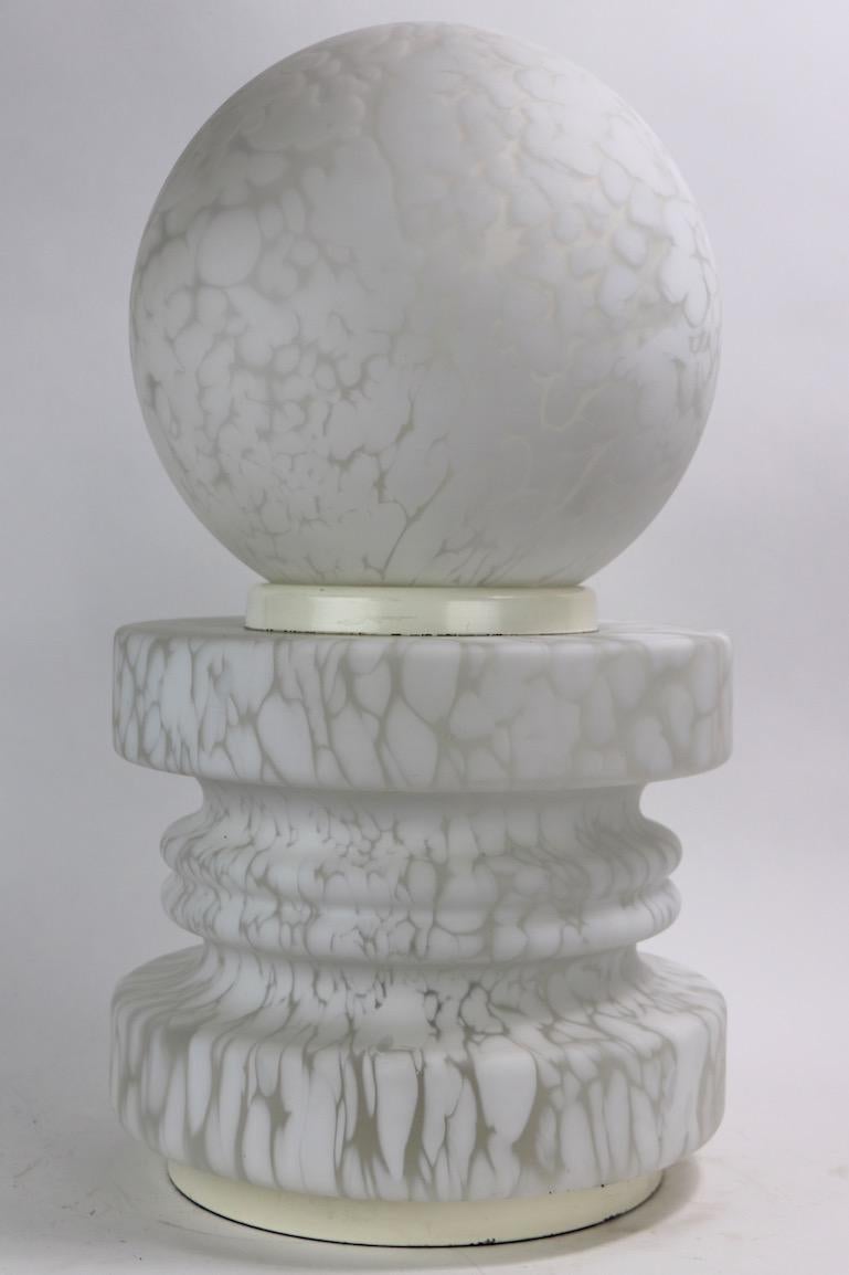 20th Century Murano Glass Cumulus Pawn Lamp by Mazzega attributed to Carlo Nason
