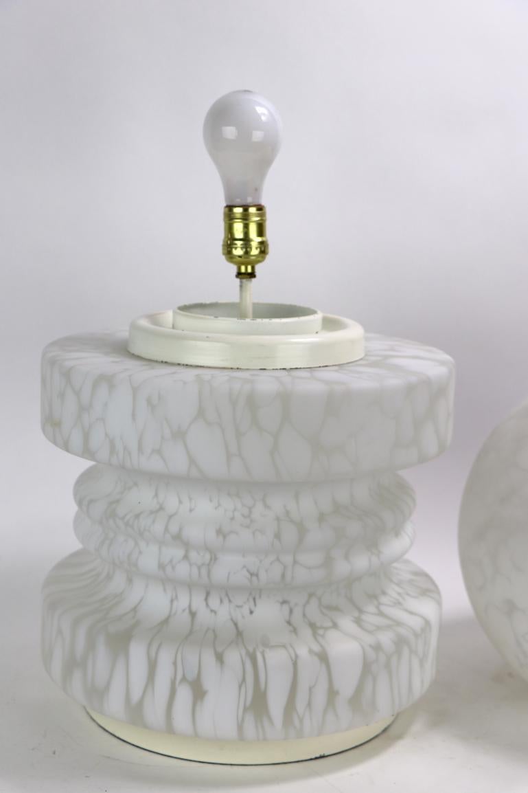 Art Glass Murano Glass Cumulus Pawn Lamp by Mazzega attributed to Carlo Nason