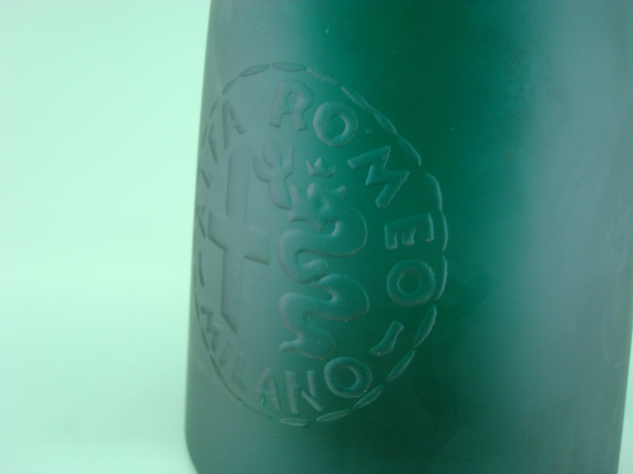 20th Century Italian Murano Glass Vase Cup Alfa Romeo by Flavio Poli for Seguso For Sale