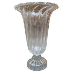 Murano Glass Cup White / Transparent, circa 1970