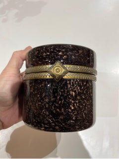 Murano Glass Cylinder Box