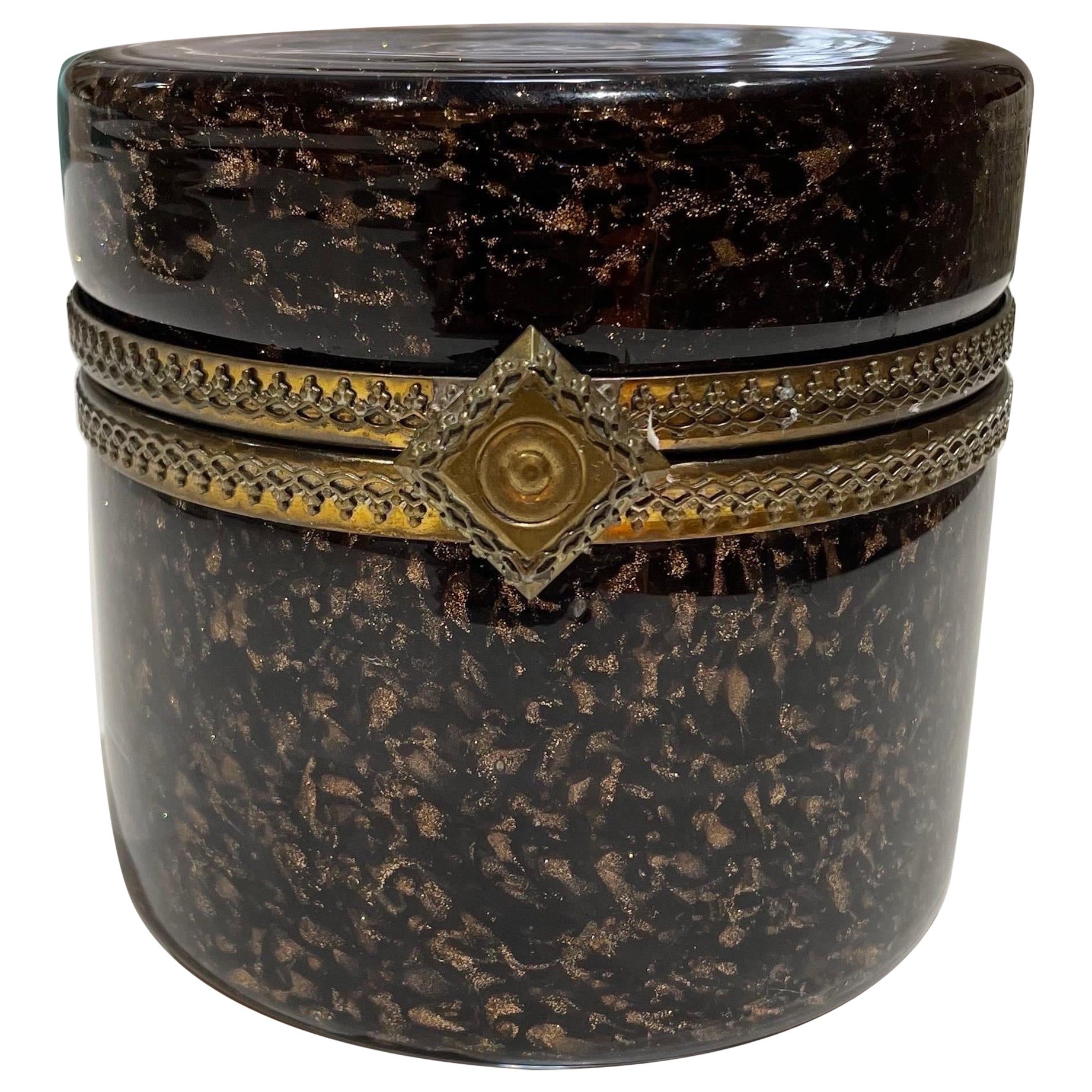Murano Glass Cylinder Box