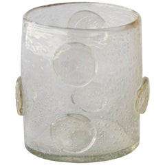 Murano Glass Cylindrical Vase, Italy, 1950