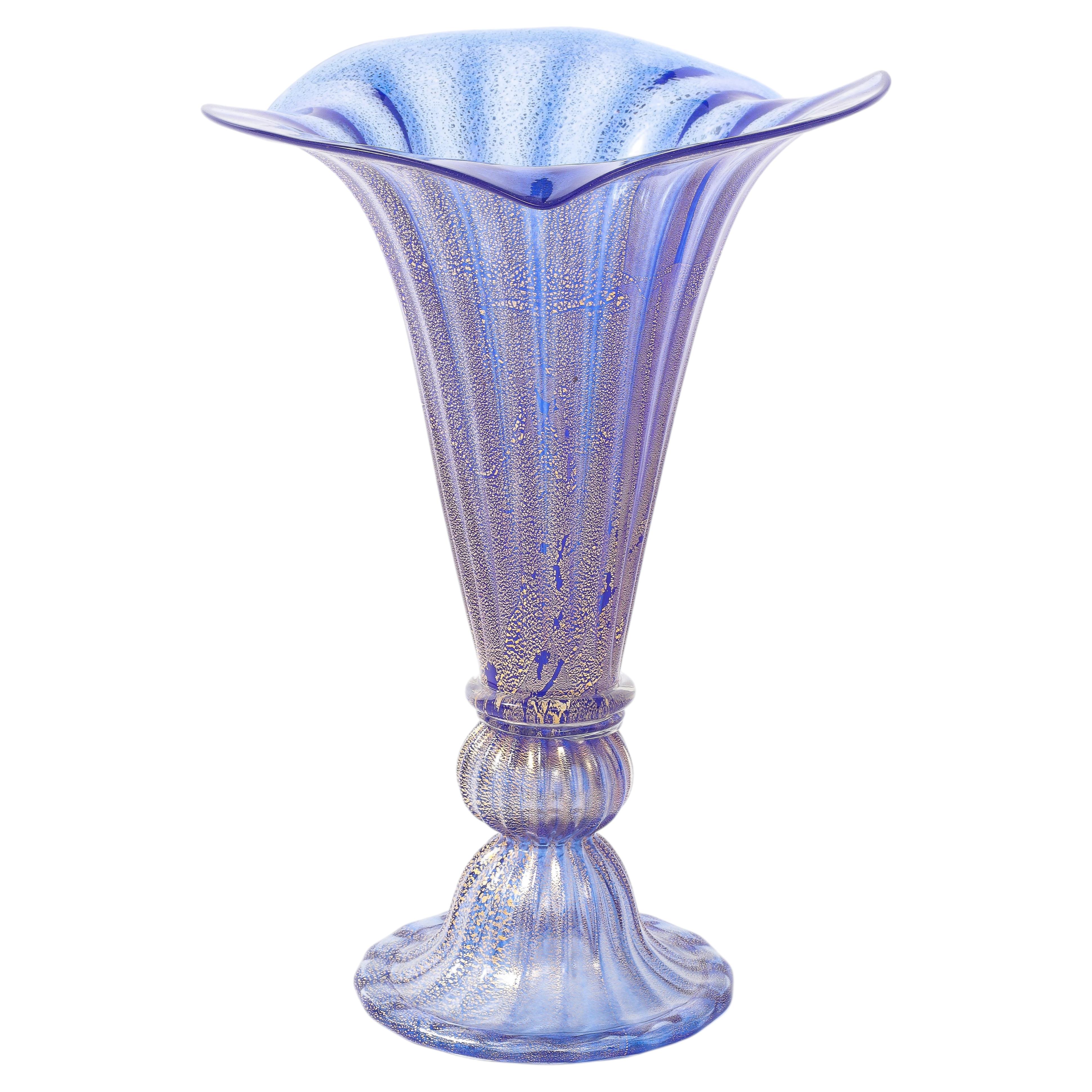 Jarrón decorativo de cristal de Murano, diseño de los años 50 en venta