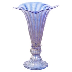Dekorative Vase aus Murano-Glas im Design der 1950er Jahre