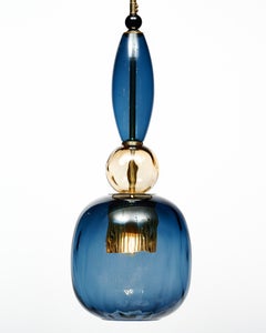 Murano Glass Deep Sea Blue Pendants