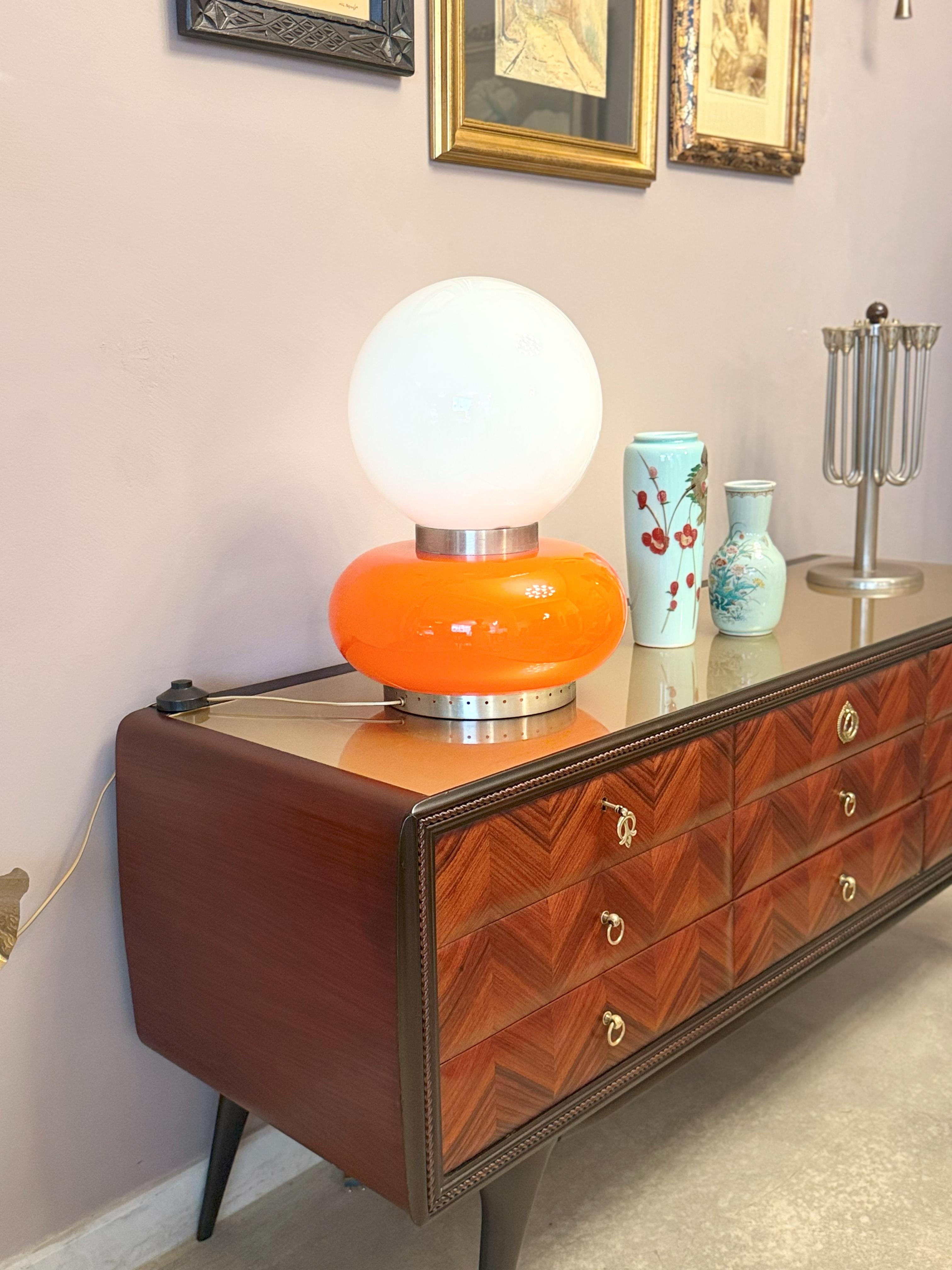 Murano-Glas-Schreibtischlampe von Carlo Nason, 1960-70er Jahre (Moderne der Mitte des Jahrhunderts) im Angebot