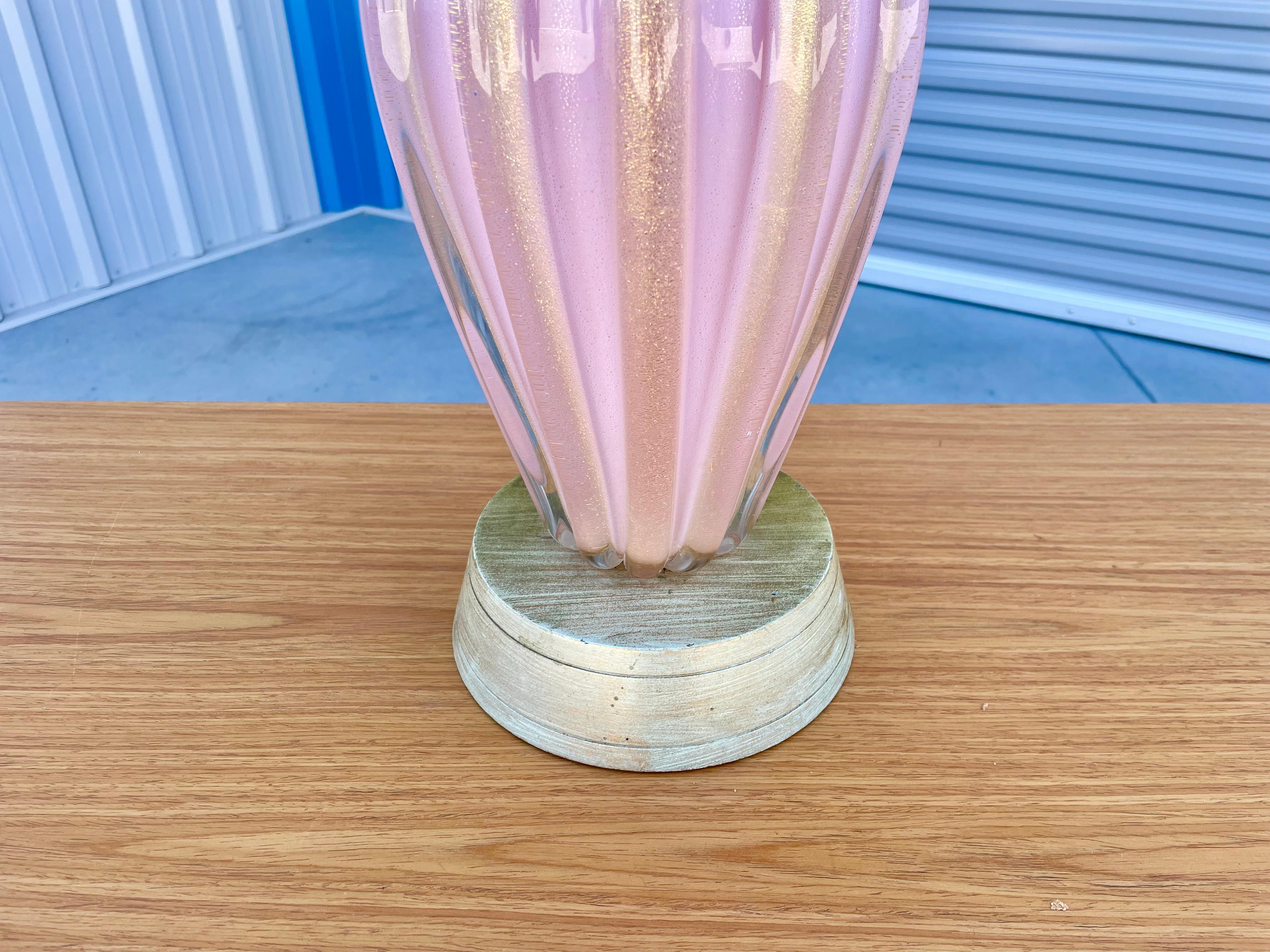 Murano Glass Desk Lamp For Sale 3