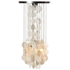 Murano Glass Disc Chandelier from Italy