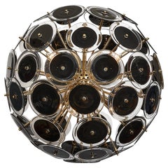 Muranoglasscheiben-Sputnik-Kronleuchter
