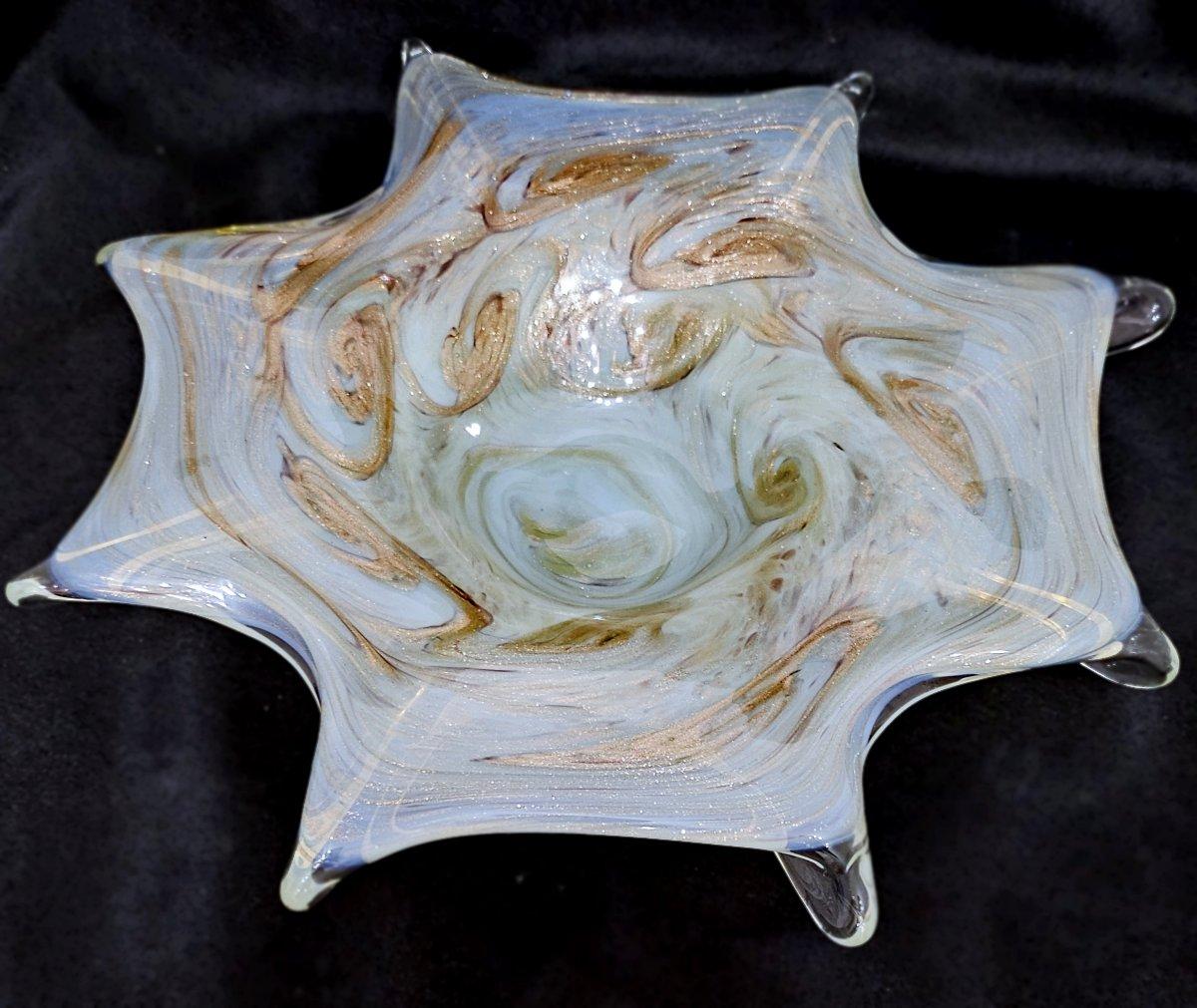 Plato de cristal de Murano, famoso diseño 