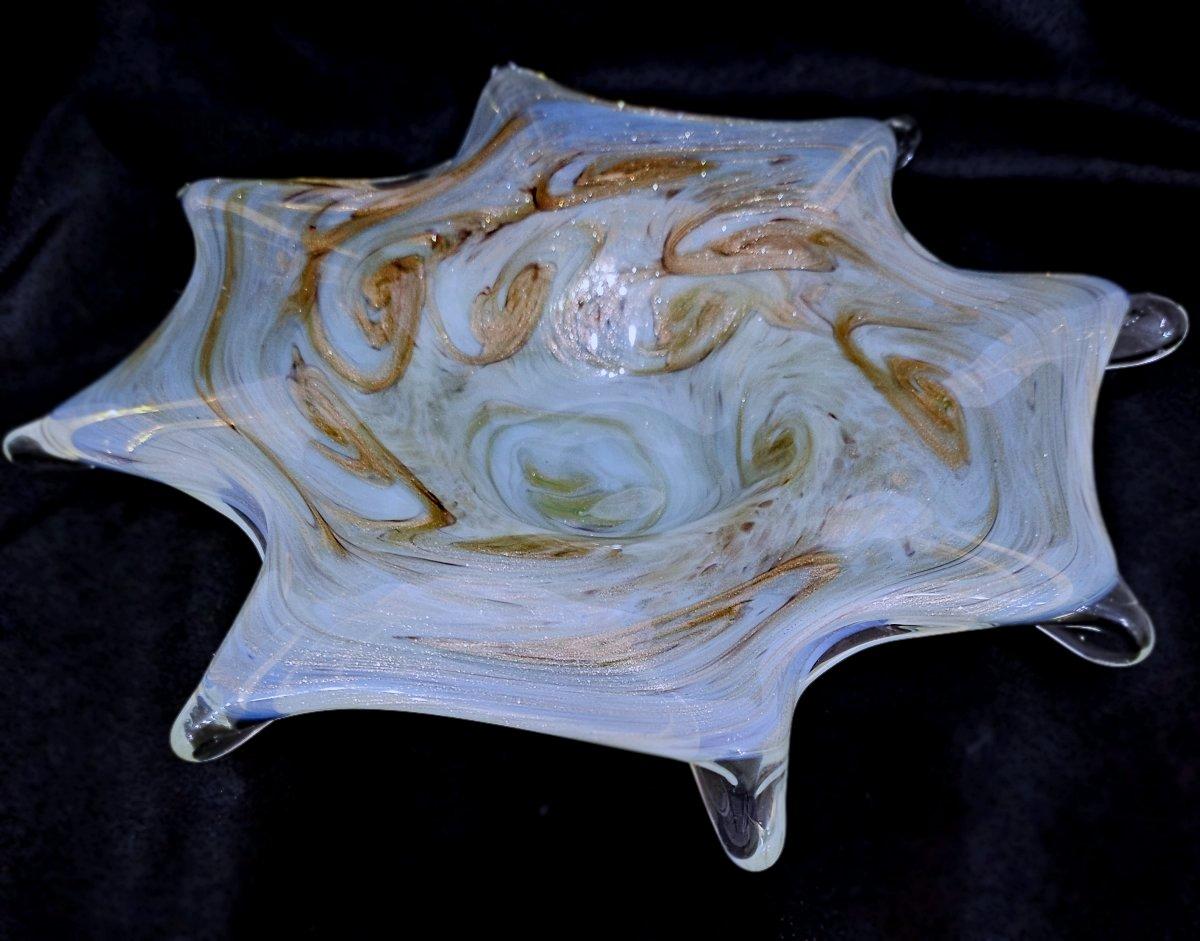 Plato de cristal de Murano, famoso diseño 