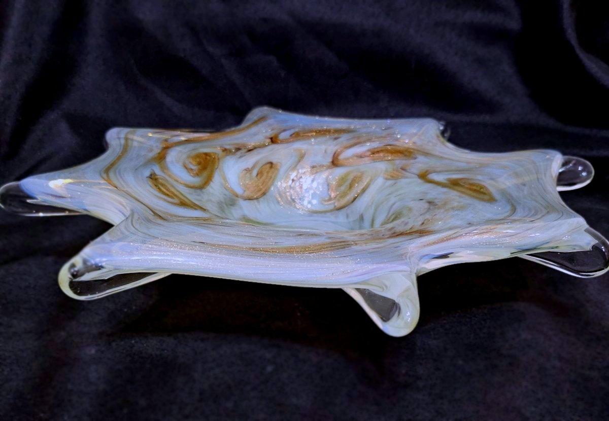Plato de cristal de Murano, famoso diseño 
