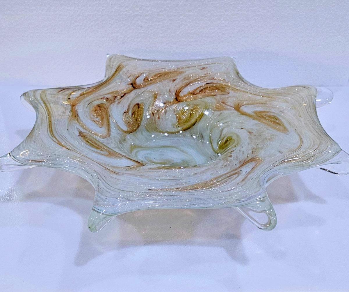 Plato de cristal de Murano, famoso diseño 