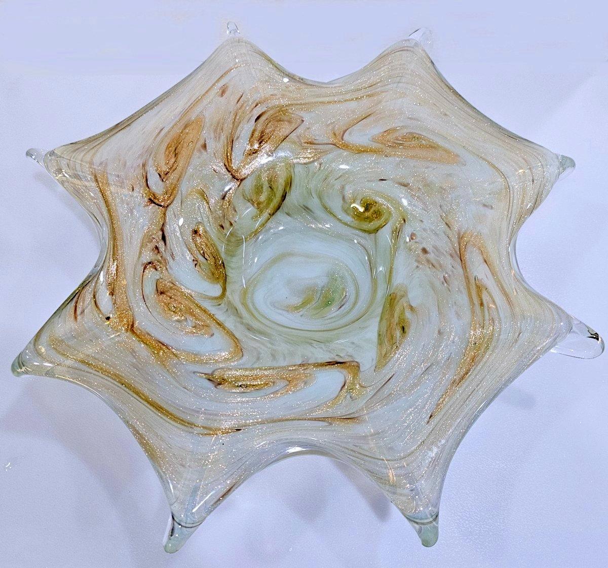 Plato de cristal de Murano, famoso diseño 