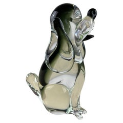 Murano Glas Hund, Italien, 1970er Jahre