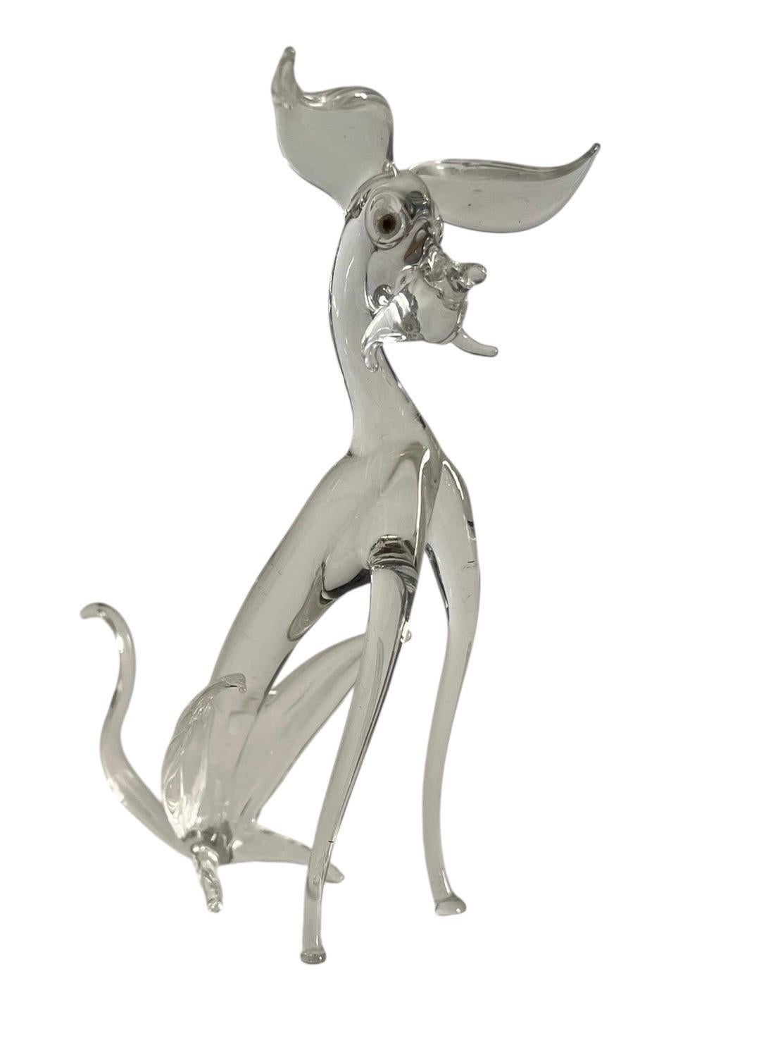 Cane in vetro di Murano - Italia In condizioni buone in vendita a Beuzevillette, FR