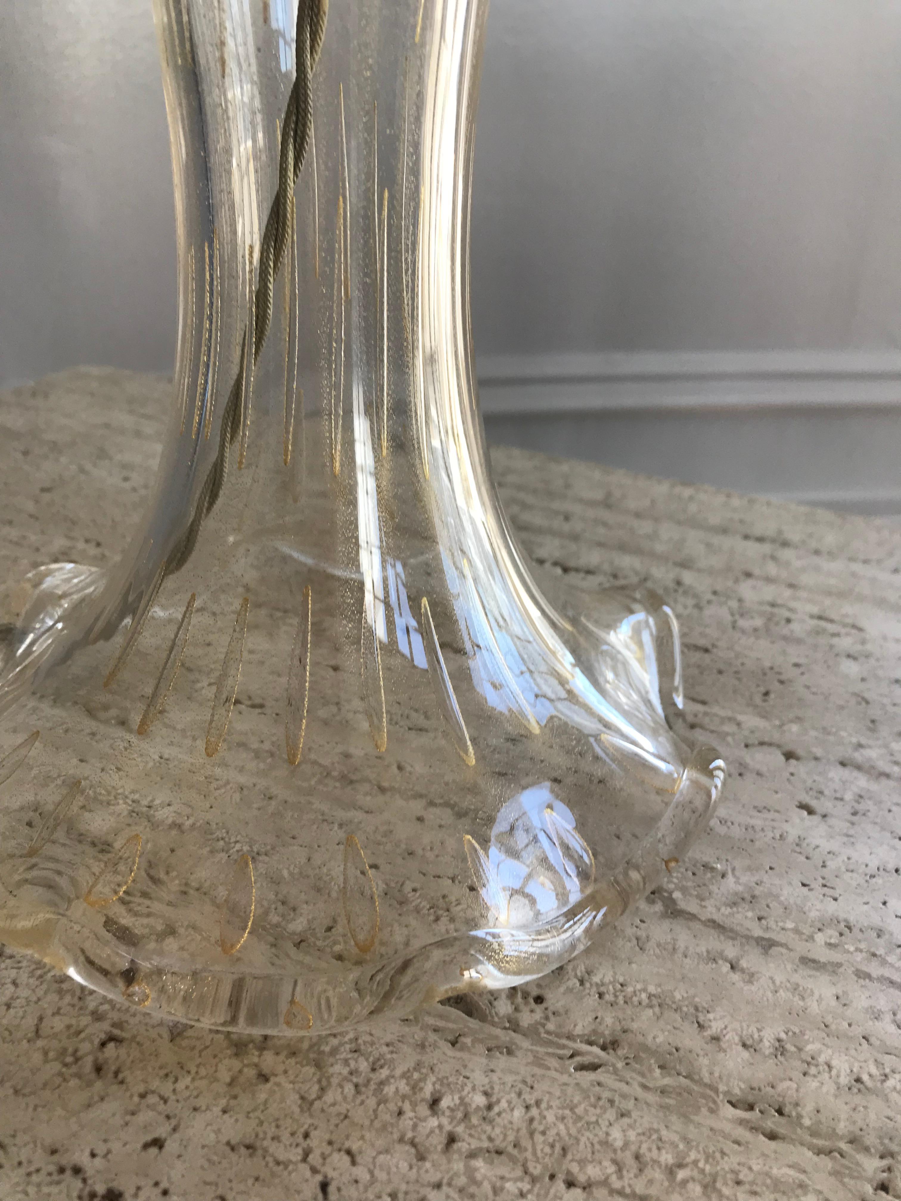 Nord-américain Lampe Donghia en verre de Murano avec abat-jour personnalisé en vente